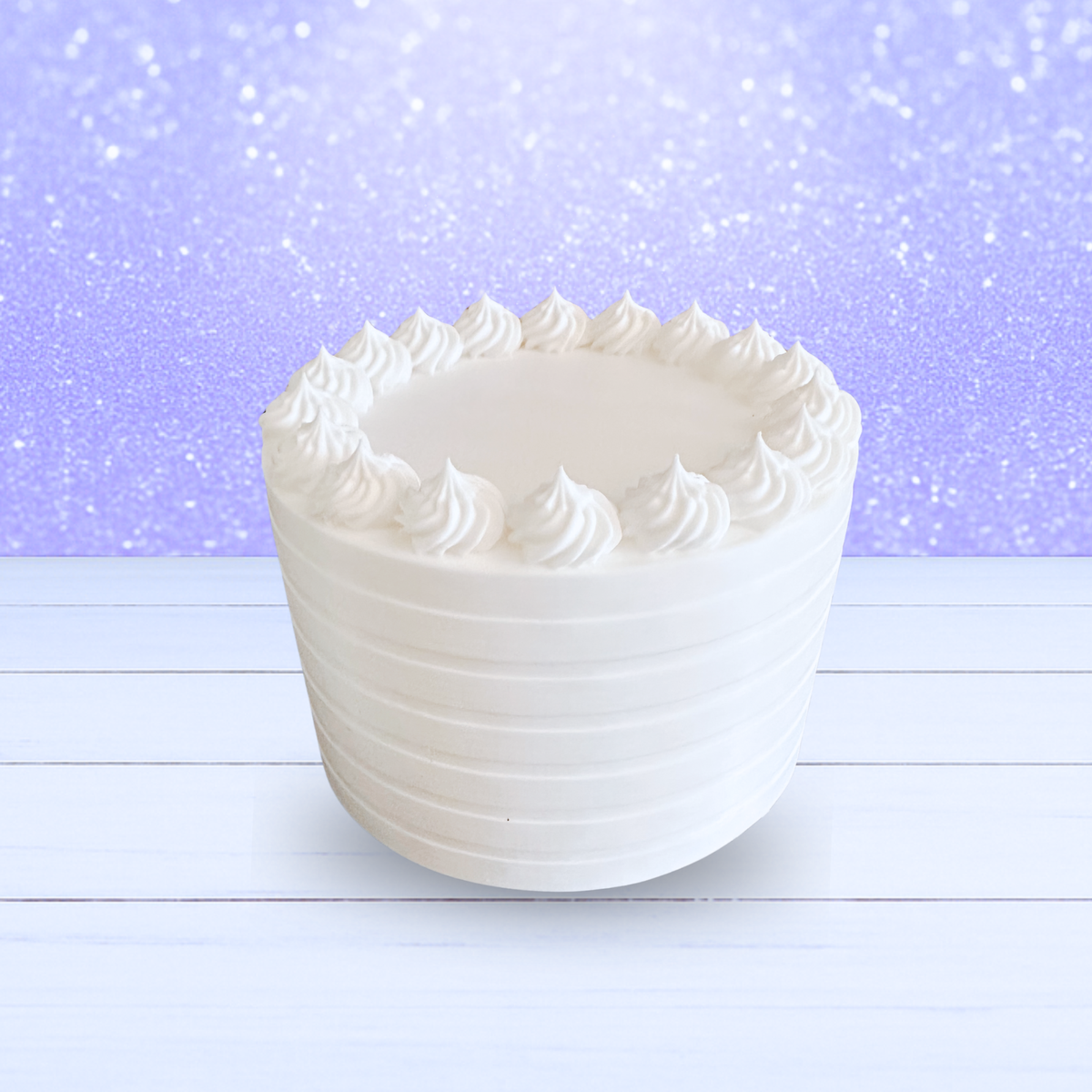 3D Mesh File - Stripe Cake with Icing Peaks