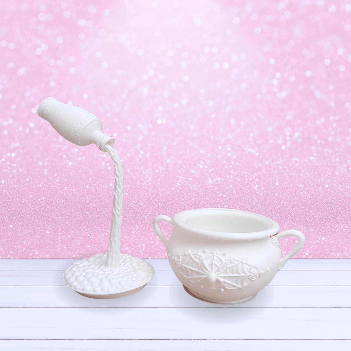 3D Printed Cauldron with Pouring Potion - 2 Piece Set - Made To Order