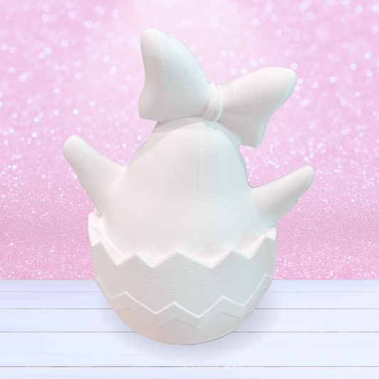 Girly Chicken In Egg - Made-to-Order - Up to 2 Week Creation Time