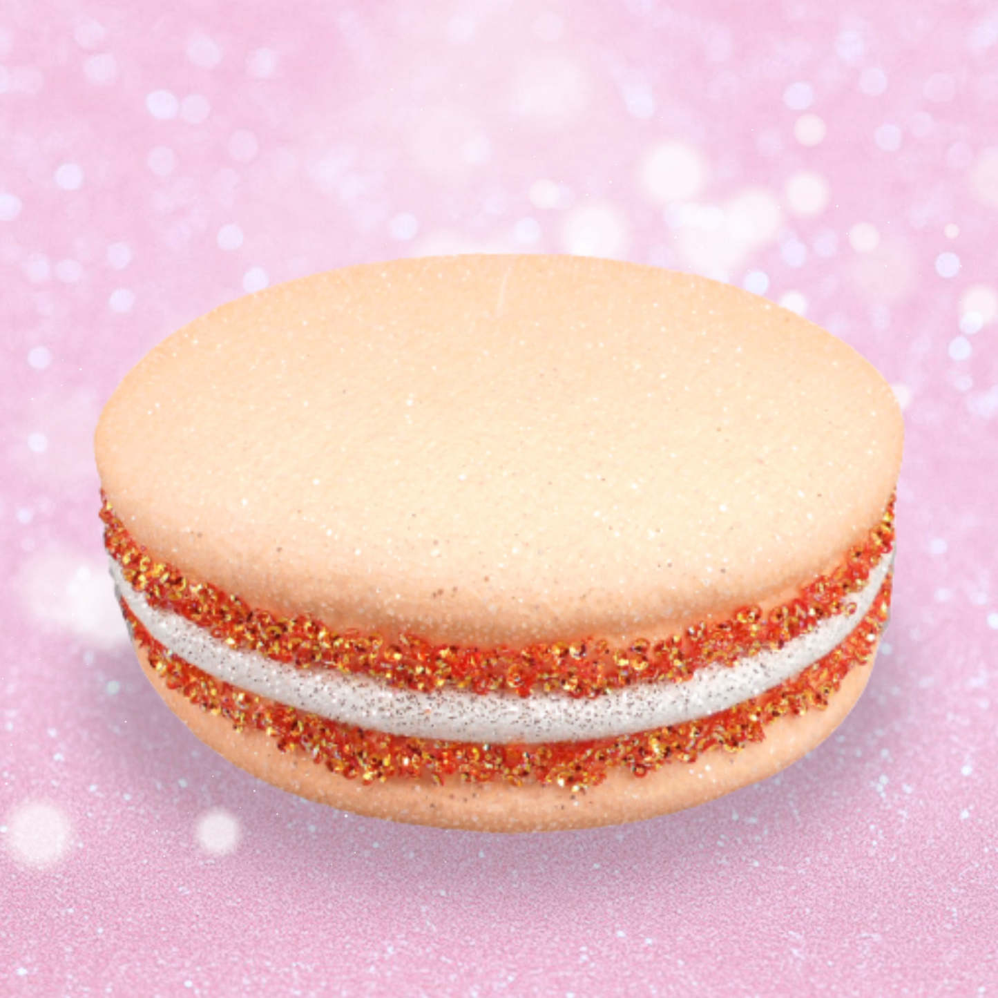 Oversized Fake Macaron - Pastel Orange