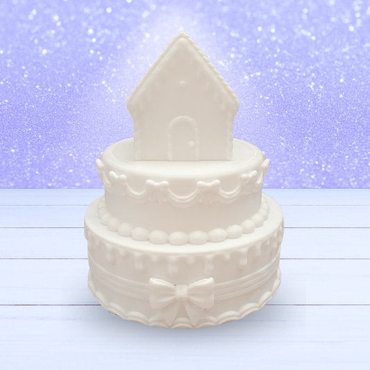 3D Mesh File - PRO MEMBERS ONLY - GINGERBREAD 3 TIER CAKE