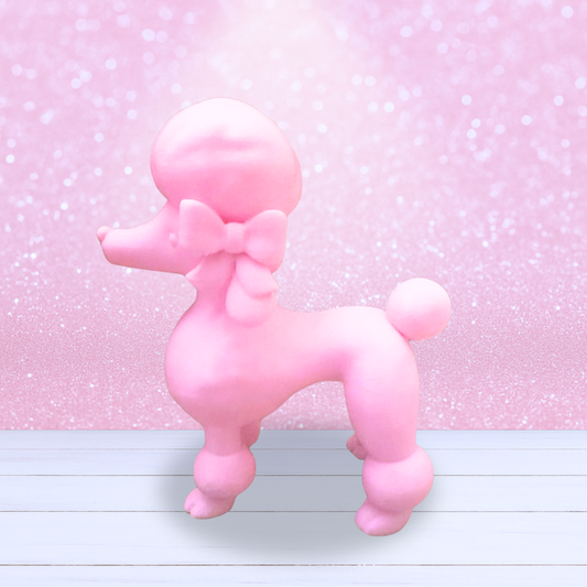 3D Mesh File - MEMBERS ONLY - Pink Poodle Figurine