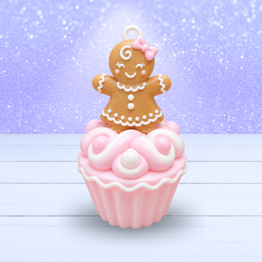 3D Mesh File - Gingerbread Cupcake