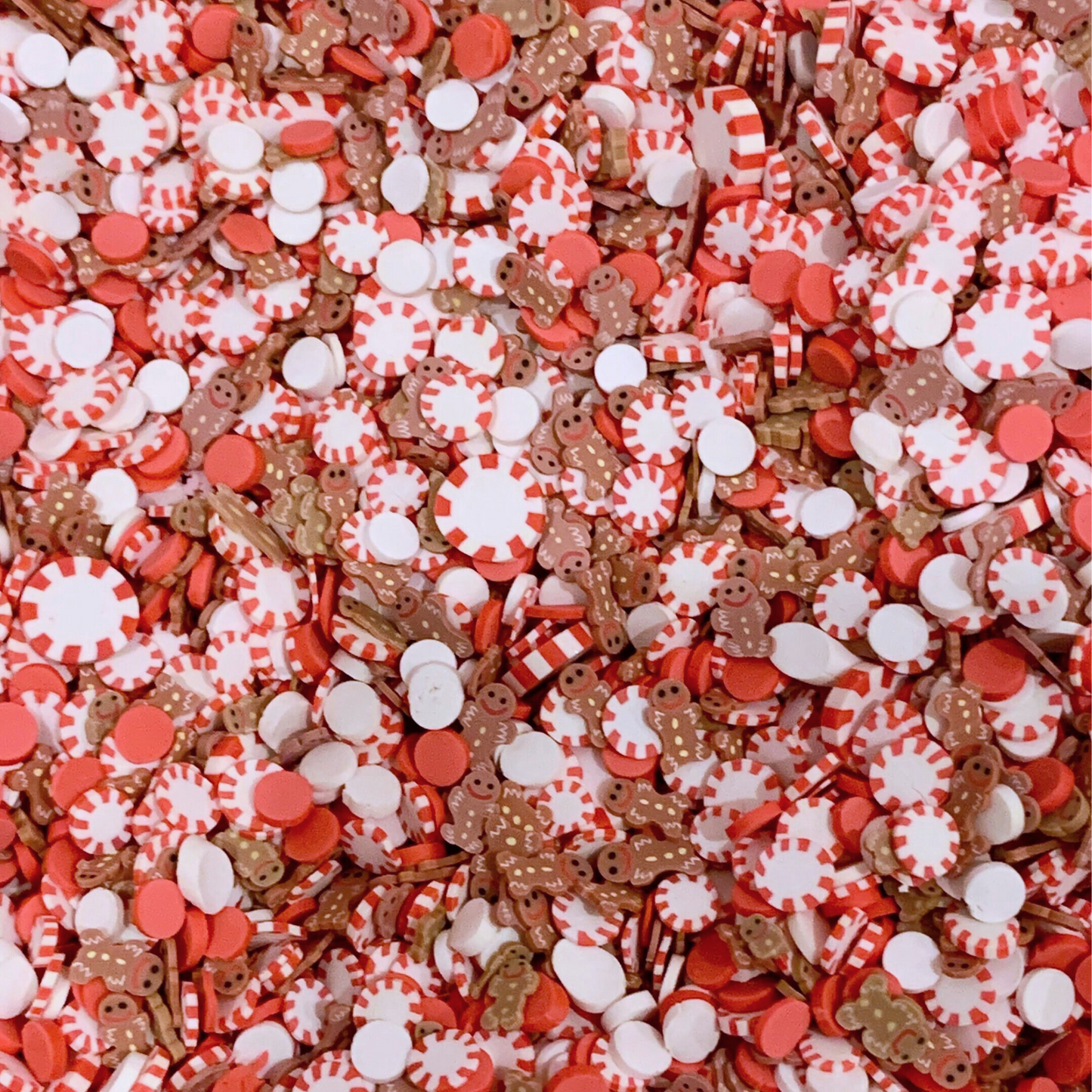 Peppermint Gingie Sprinkles, Fake Peppermint Sprinkles, Gingerbread Sprinkles, Christmas Sprinkles
