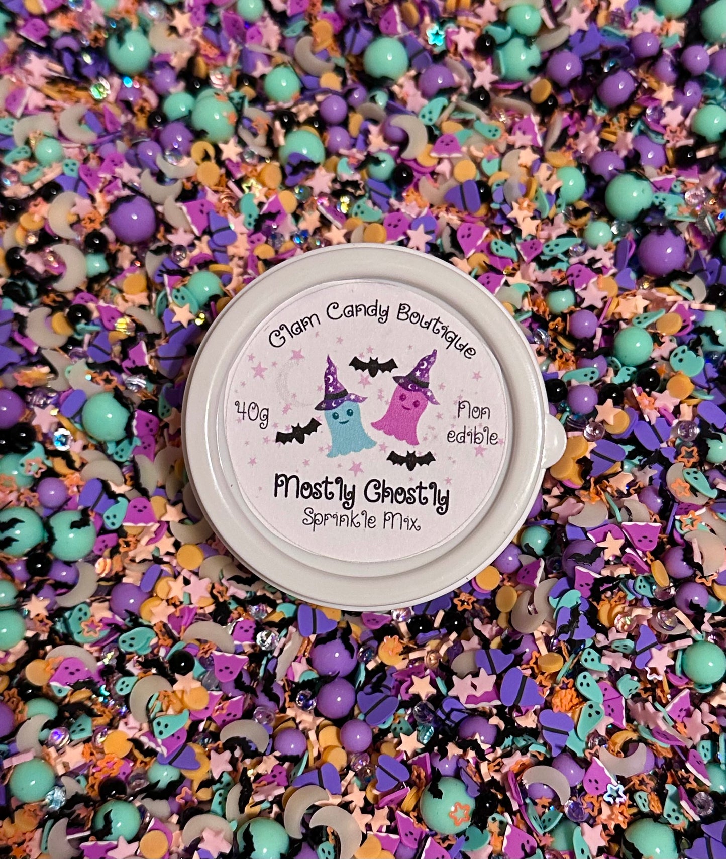 Mostly Ghostly Sprinkles, Fake HalloweenSprinkles, 40 Grams