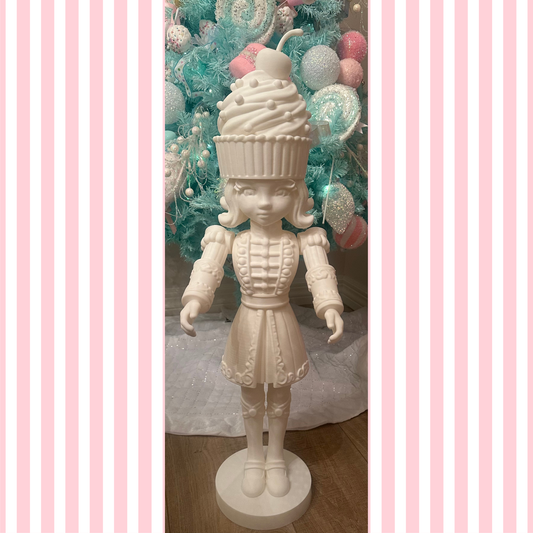 Giant Nutcracker File - MEMBERS ONLY - Cupcake Head Girl Nutcracker