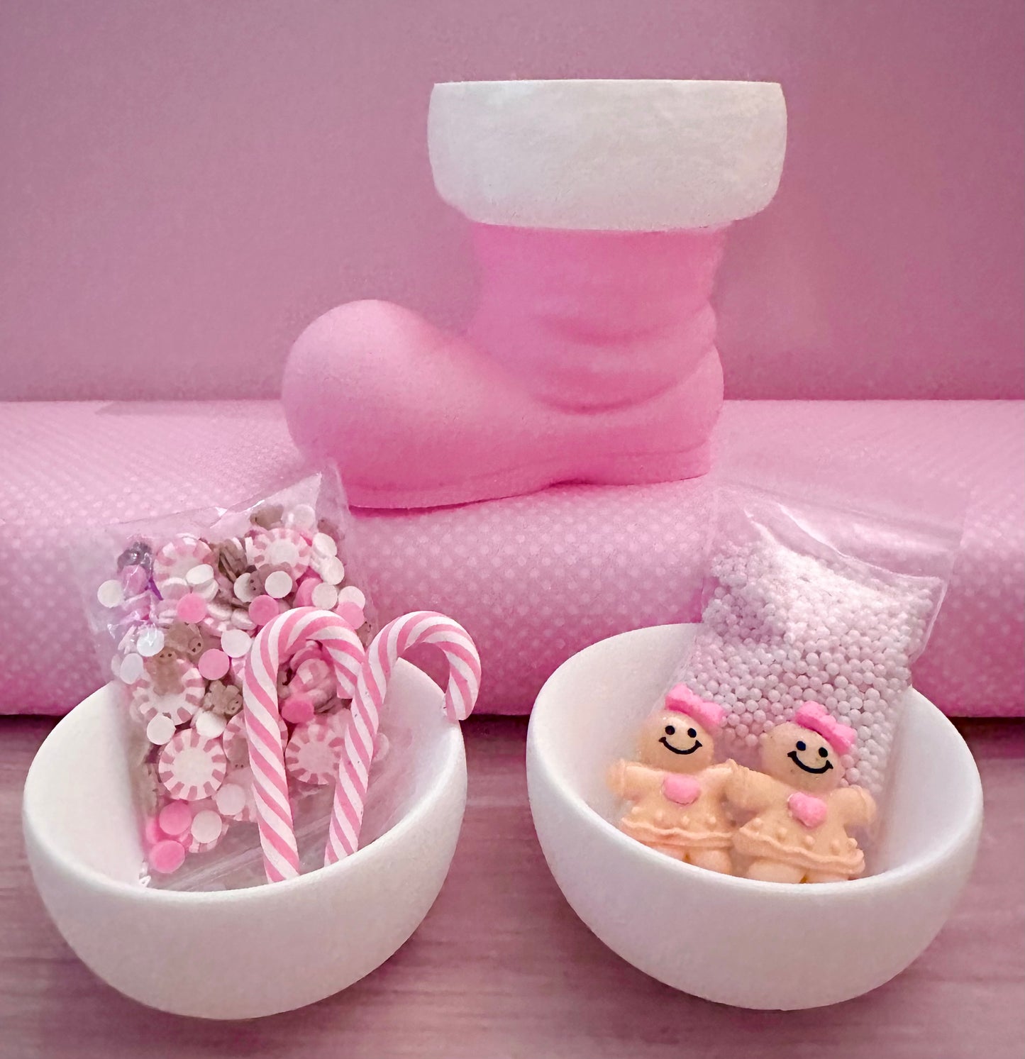 3D Printed Stocking Bundle in Pink