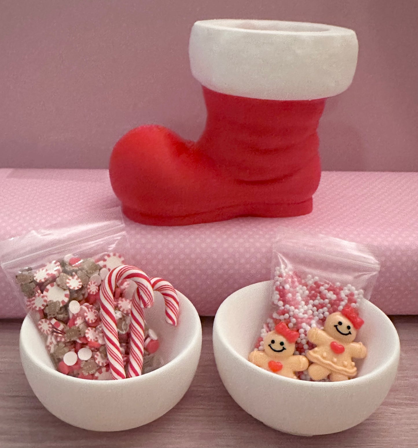 3D Printed Stocking Bundle in Red