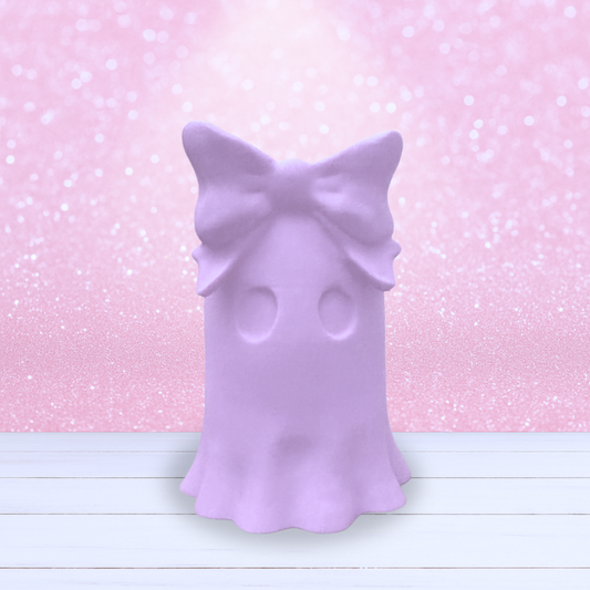 Paintable Ghost Girl with Oversized Bow - Available Soon!
