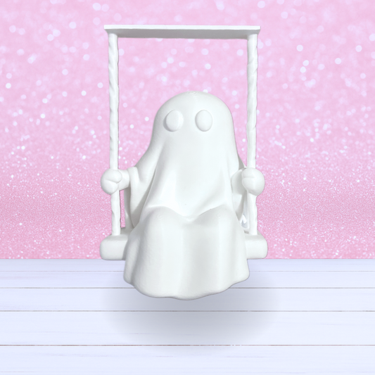 3D Mesh File - MEMBERS ONLY - Paintable Ghost on a Swing -