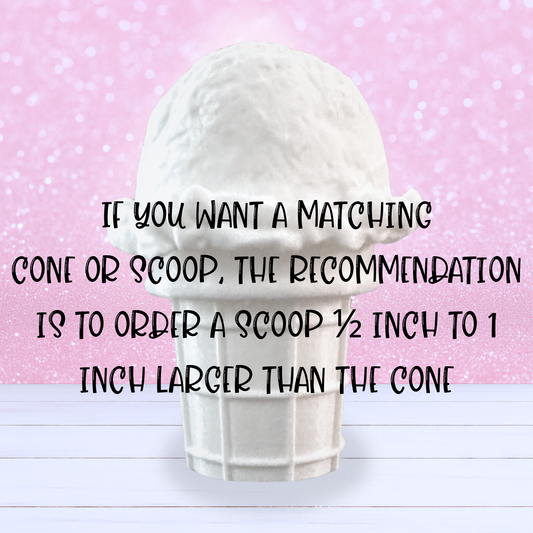 Fake Ice Cream Ball Scoop - Made-to-Order