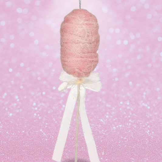 Set of 3 Cotton Candy Picks in Pink, Blue and White