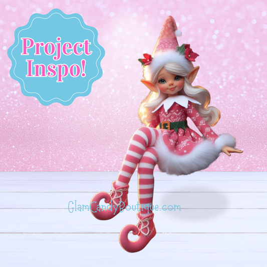 3D Printed - Pretty Girl Elf On A Swing - Made-To-Order - Up to 2 Weeks Creation Time