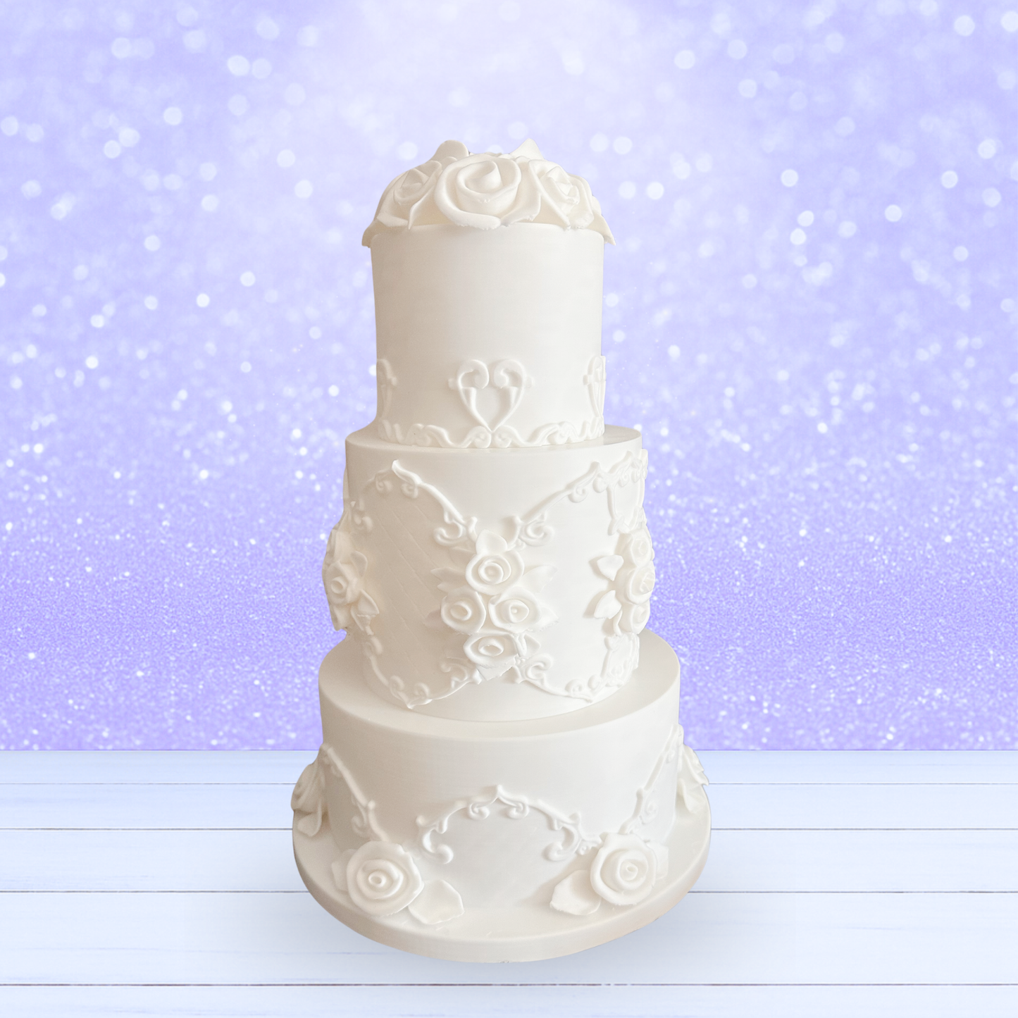 3D Mesh File - MEMBERS ONLY - 3 Tier Rose Cake