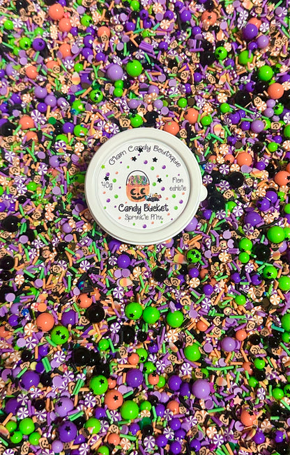 Candy Bucket Sprinkles, Fake HalloweenSprinkles, 40 Grams