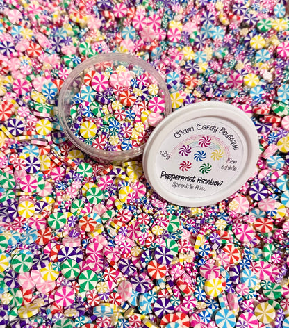 Rainbow Peppermint Sprinkles, Fake Peppermint Sprinkles
