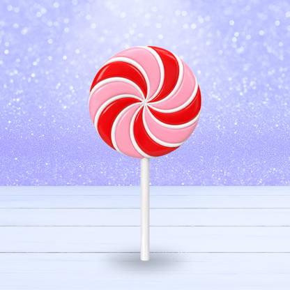 3D Mesh File - Peppermint Lollipop 3 Color