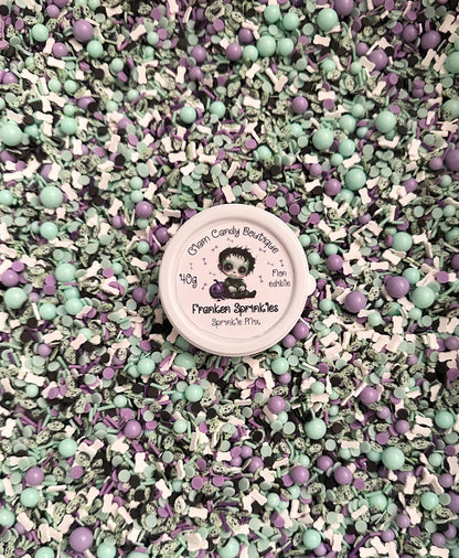 Franken Sprinkles, Fake HalloweenSprinkles, 40 Grams