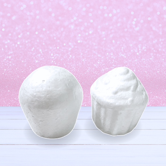 Polystyrene Cupcake - Set of 4