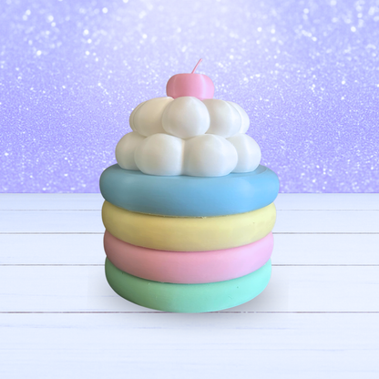 3D Mesh File - Kawaii Rainbow Cloud Cake