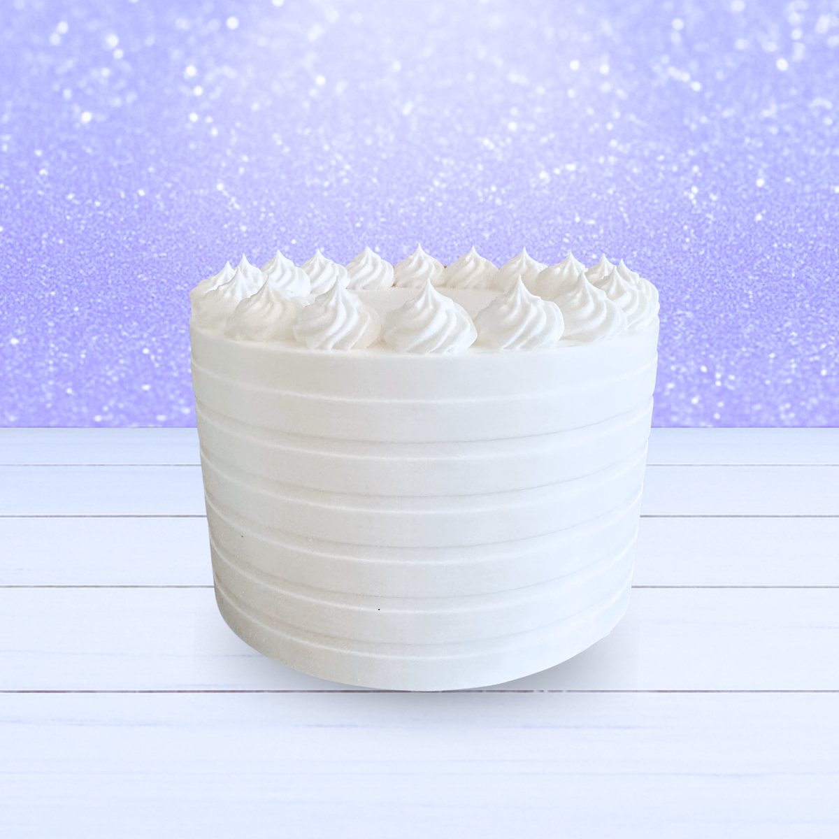 3D Mesh File - Stripe Cake with Icing Peaks
