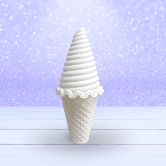 3D Mesh File - Tall Twisted Waffle Cone