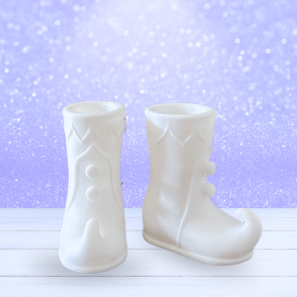 3D Mesh File -Elf Shoes with Buttons