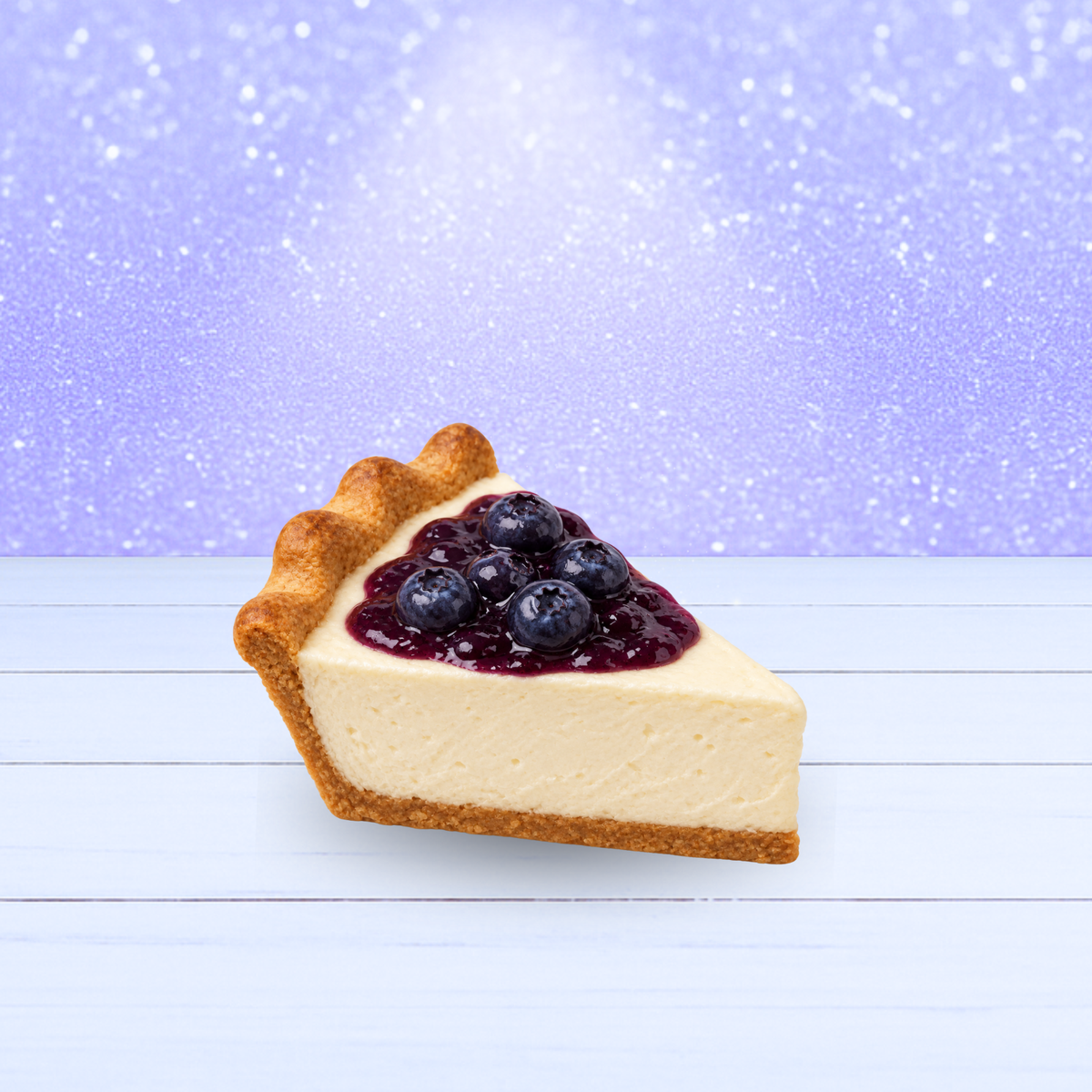 3D Mesh File - Pie Slice - Cheesecake Blueberry