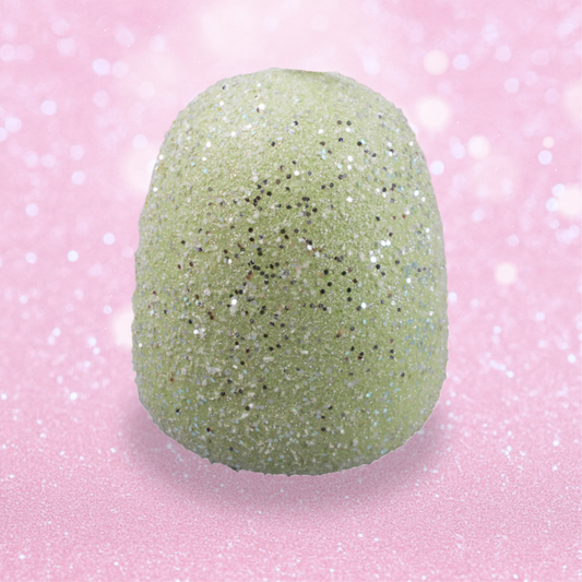 Giant Glitter Gumdrop - Pastel Green