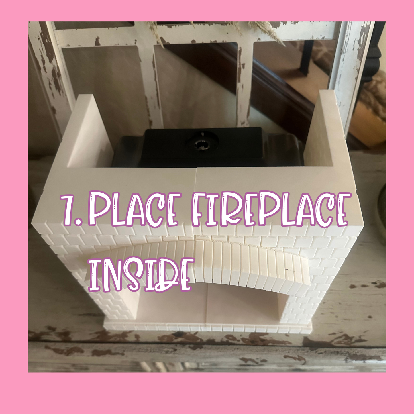 Fireplace - Fits Dollar Tree Plus Fireplace  - Made to Order