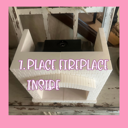 Fireplace - Fits Dollar Tree Plus Fireplace  - Made to Order