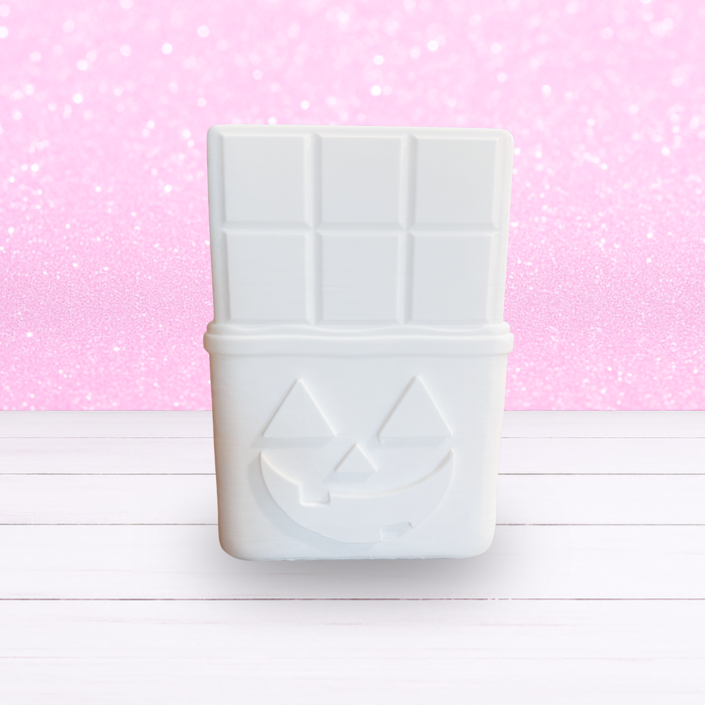 3D Printed - Pumpkin Face Candy Bar - Made-To-Order