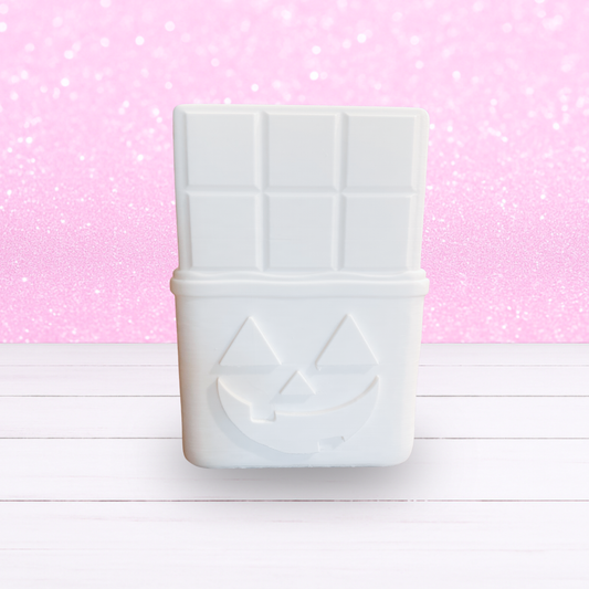 3D Printed - Pumpkin Face Candy Bar - Made-To-Order