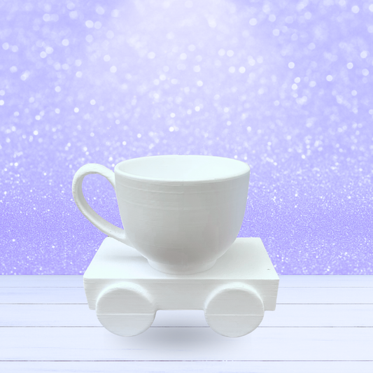 3D Mesh File - MEMBERS ONLY - Tea Cup Train Car
