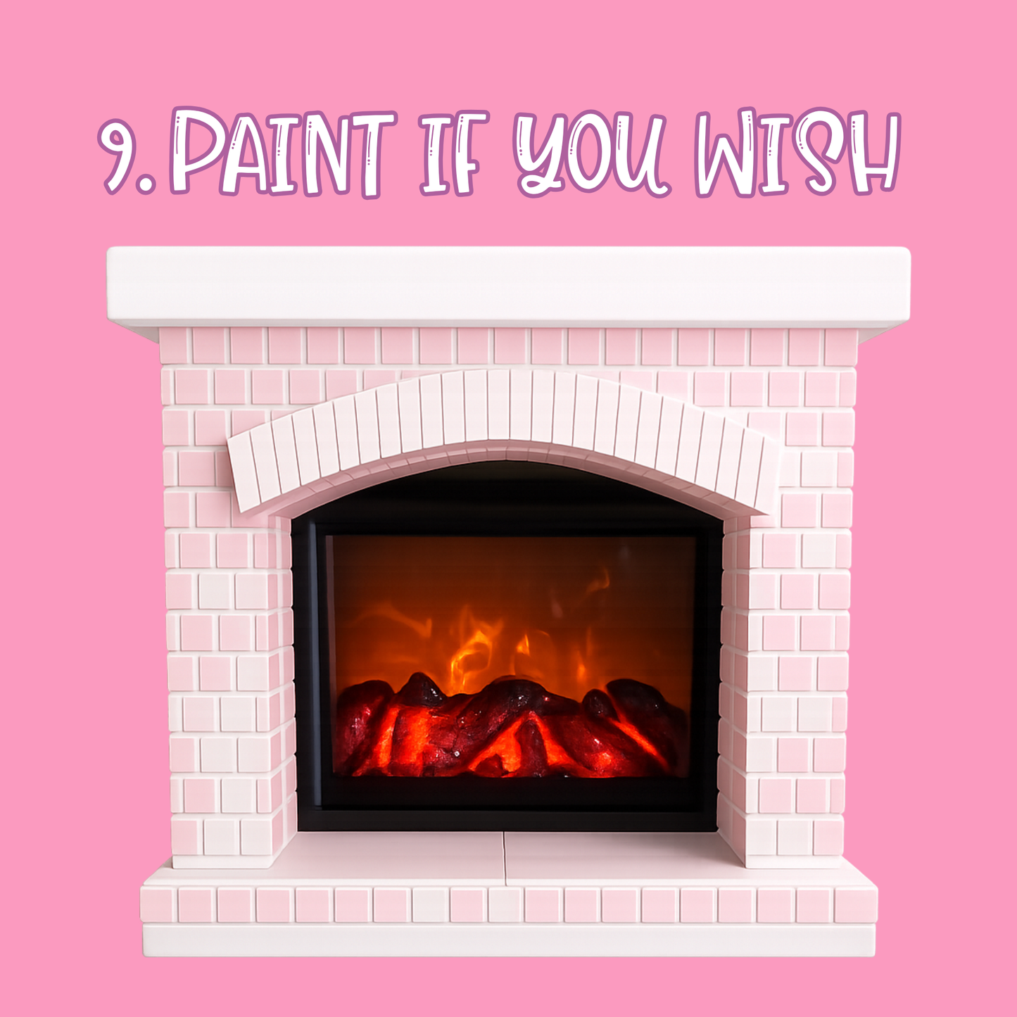 Fireplace - Fits Dollar Tree Plus Fireplace  - Made to Order
