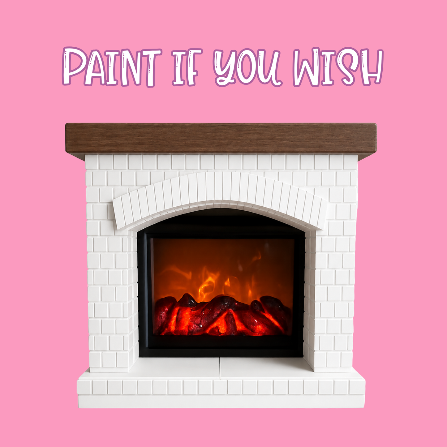 Fireplace - Fits Dollar Tree Plus Fireplace  - Made to Order