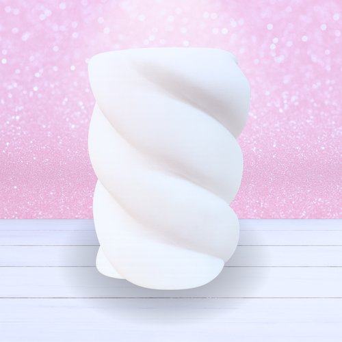 3D Printed Marshmallow Twist Fake Candy - Ready To Ship - Only 2 Available