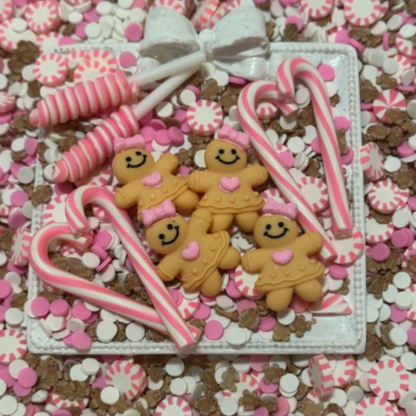 Glam Candy Set - Pink Gingerbread - Sprinkles and Fake Candy Set (Copy)