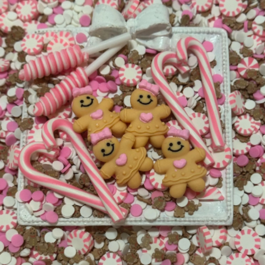 Glam Candy Set - Pink Gingerbread - Sprinkles and Fake Candy Set (Copy)