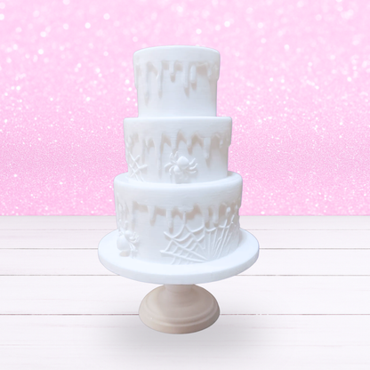 3 Tier Halloween Cake and Stand - Made-To-Order