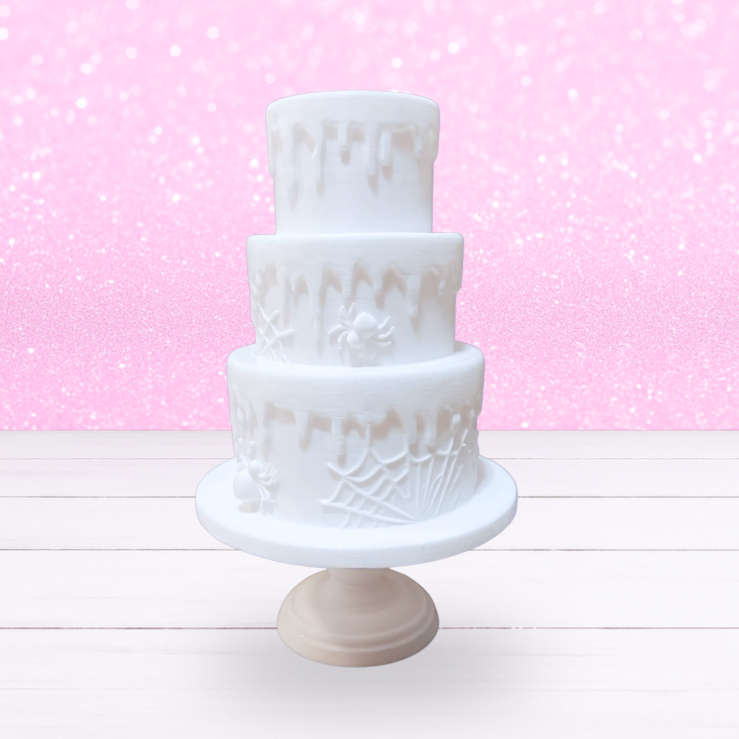 3 Tier Halloween Cake and Stand - Made-To-Order