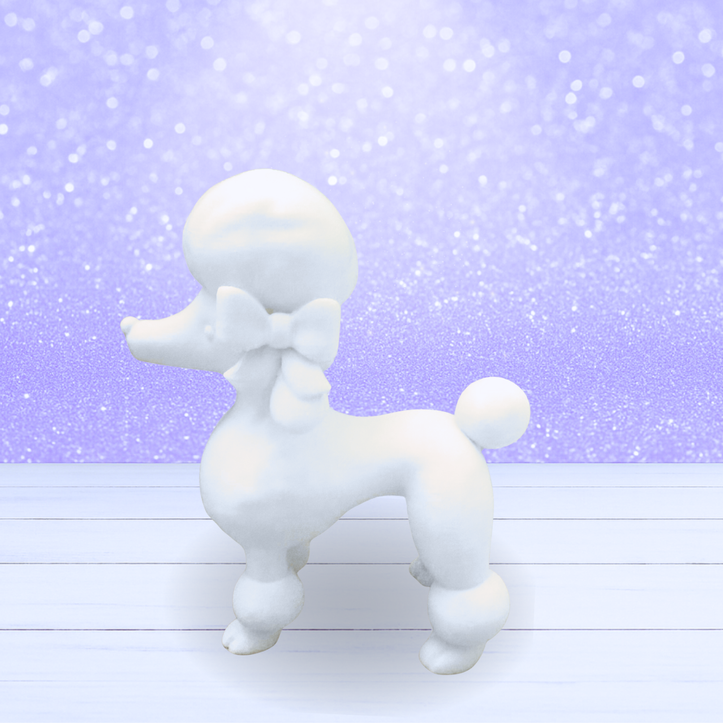 3D Mesh File - MEMBERS ONLY - Pink Poodle Figurine