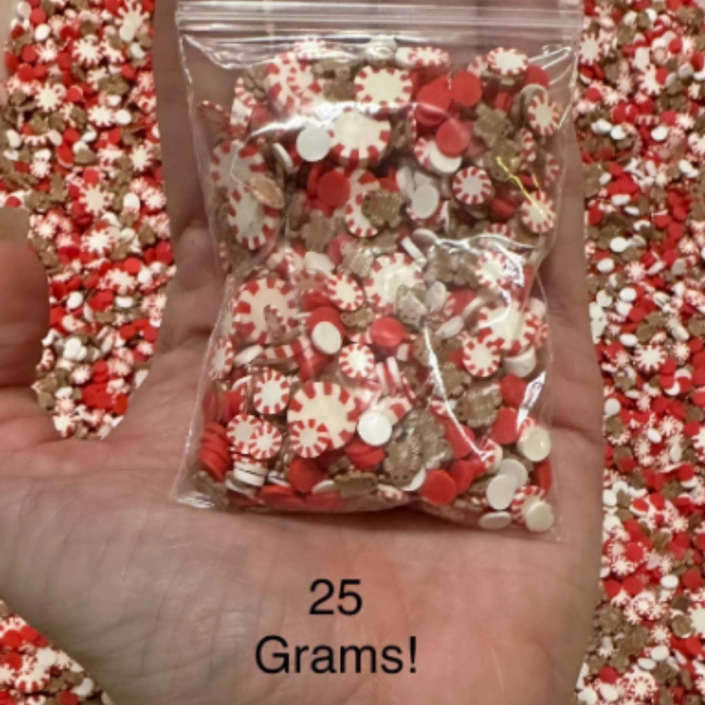 Glam Candy Set - Peppermint Gingerbread - Sprinkles and Fake Candy Set