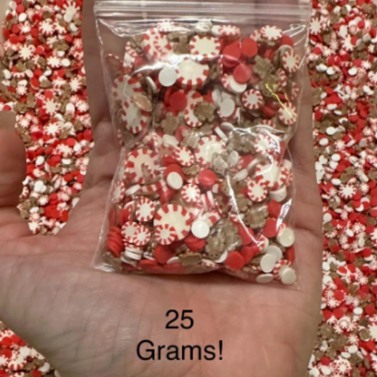 Glam Candy Set - Peppermint Gingerbread - Sprinkles and Fake Candy Set