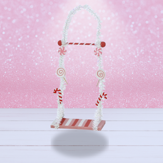 12 Inch Peppermint Swing Ornament