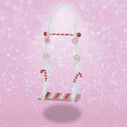 12 Inch Peppermint Swing Ornament