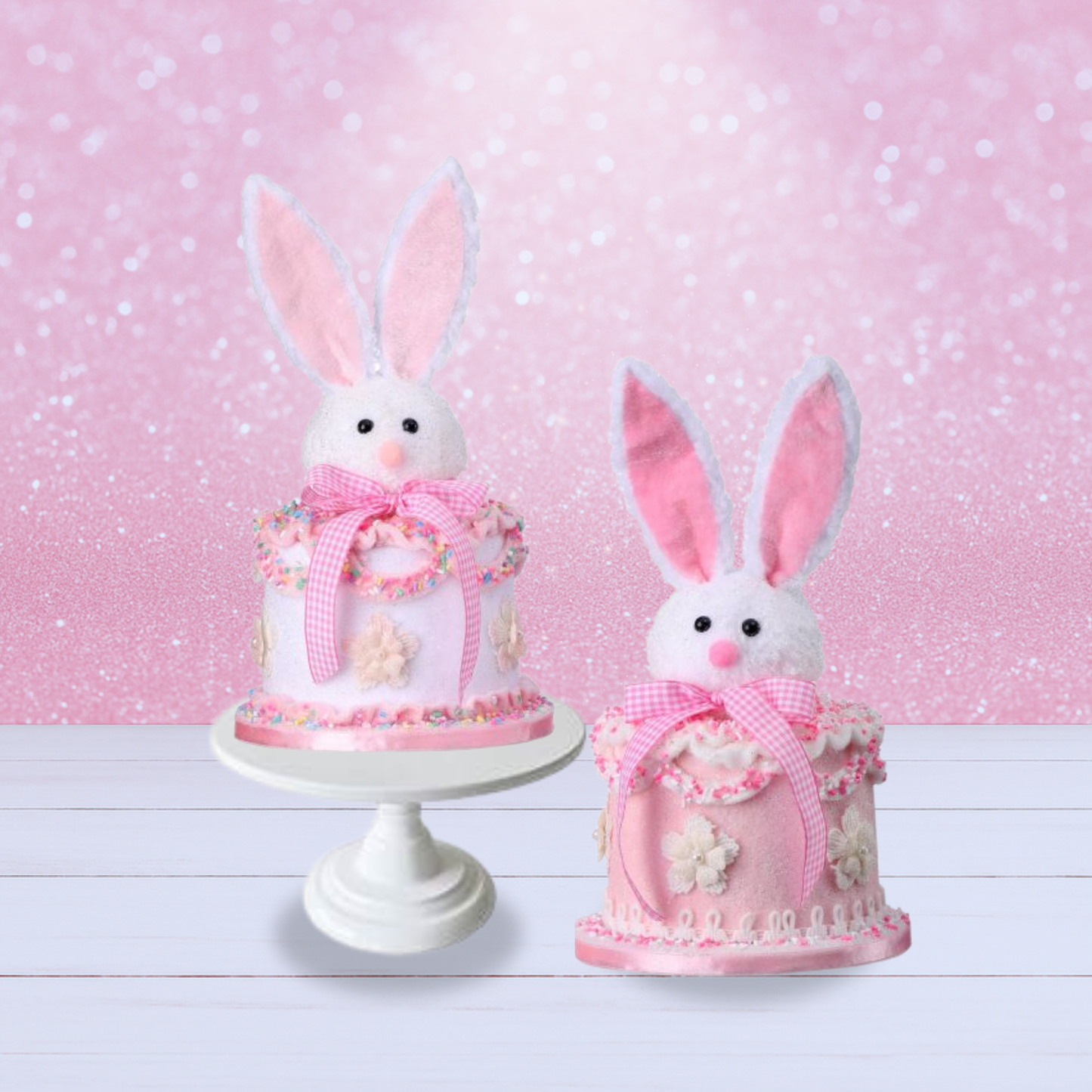 10 Inch Coquette Easter Bunny Cake
