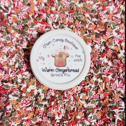 Warm Gingerbread Sprinkles, Fake Sprinkles, Christmas Sprinkles