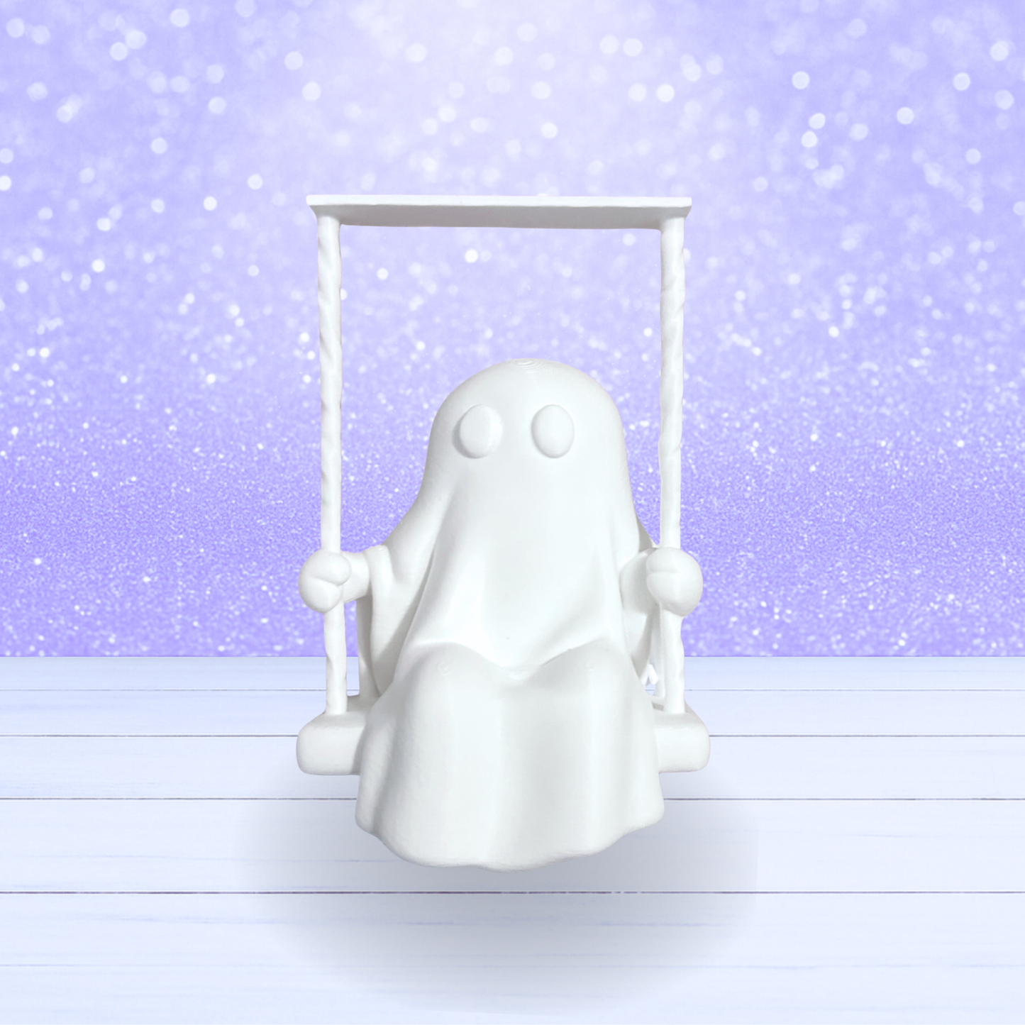 3D Mesh File - MEMBERS ONLY - Paintable Ghost on a Swing -