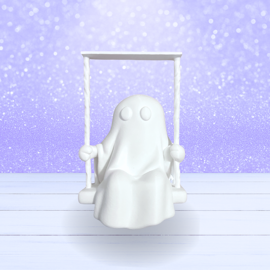 3D Mesh File - MEMBERS ONLY - Paintable Ghost on a Swing -
